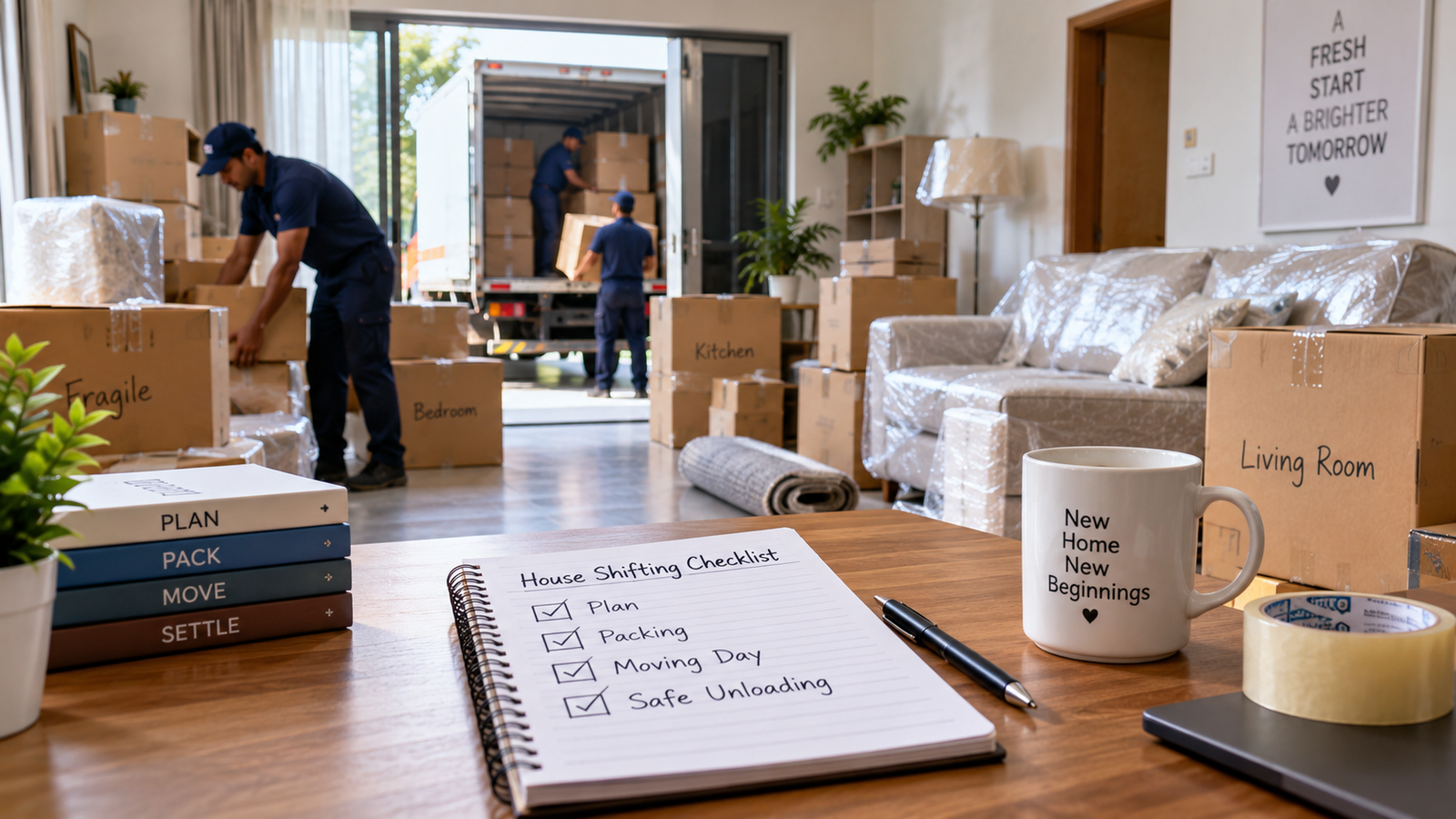House Shifting Checklist: Plan Packing, Moving Day and Safe Unloading